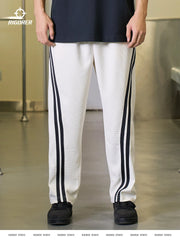 RIGORER 2026 New Straight Joggers Men Jogging Sweatpants Sportswear Knit Tracksuit Sports Pants Trousers Wide Leg Clothing