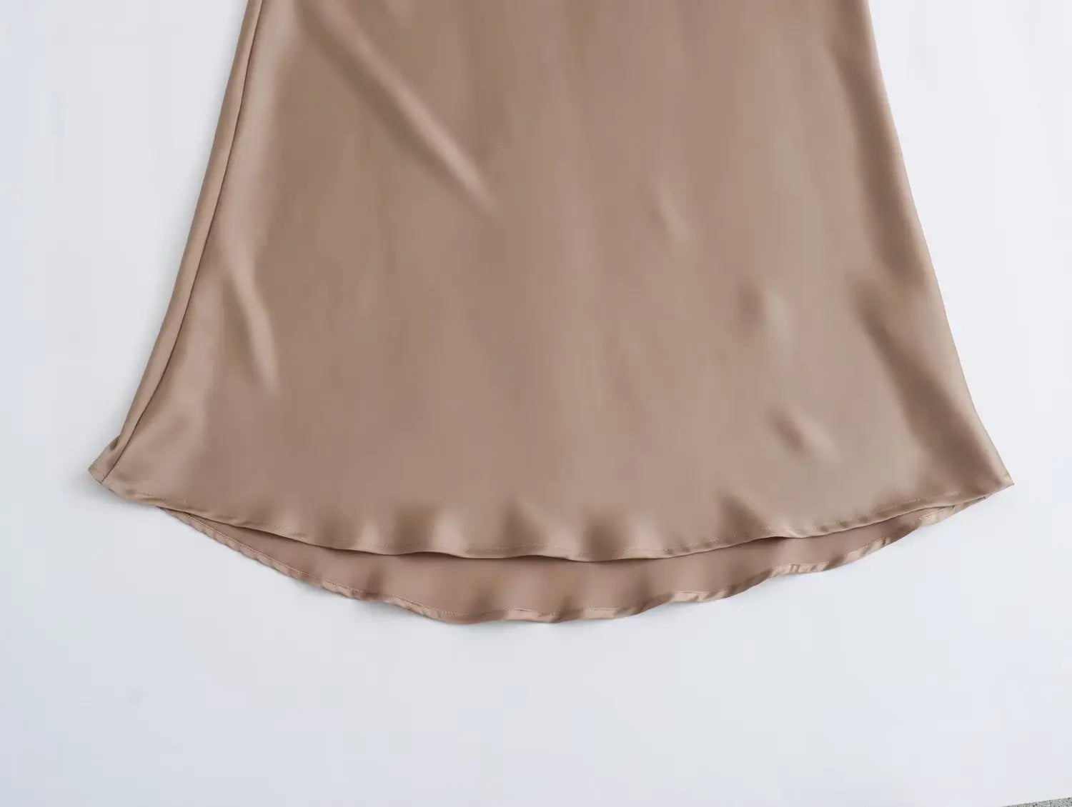HH Skirts For Women 2024 Summer Solid Satin Sheath Long Skirt Female Show Curve Beach Outfits For Woman Mermaid Skirts