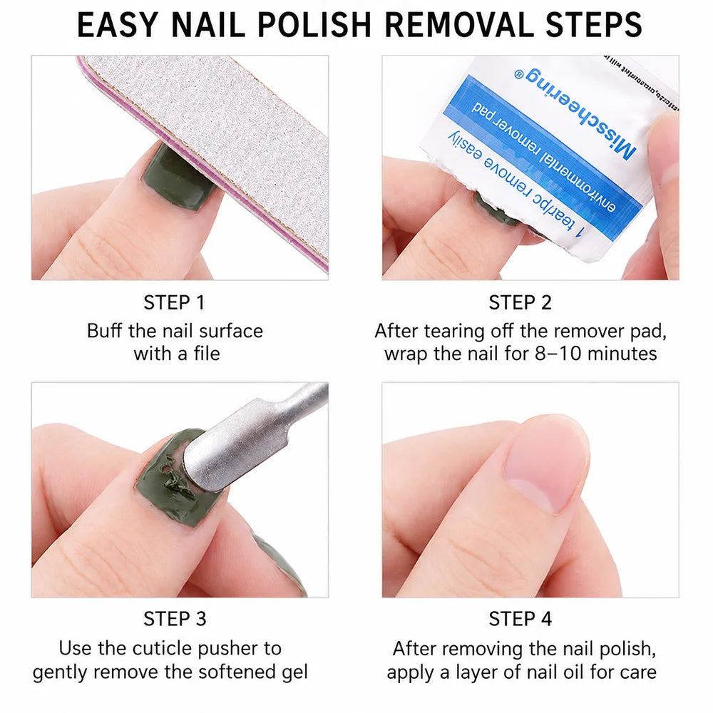 Nail Polish Remover Pads 50/100/200pcs Quick Nail Polish Remover Wipes Individually Wrapped Professional Manicurist Remover Tool