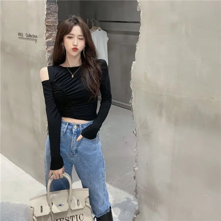 Slim Hollow Detail Tee Women