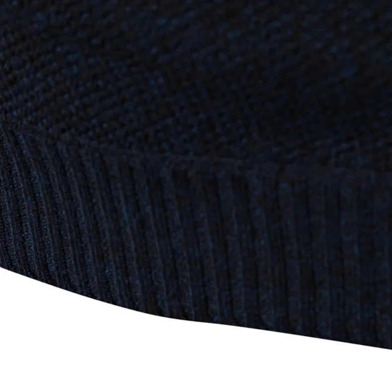 Zippered Fleece Turtleneck Sweater