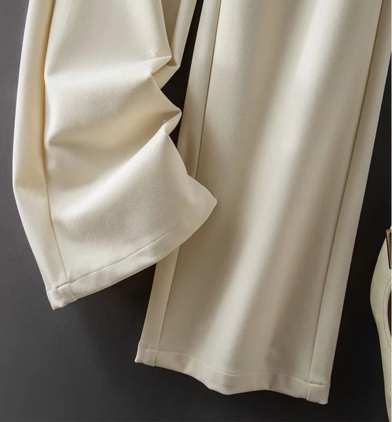 Fluid Wide Leg Office Slacks