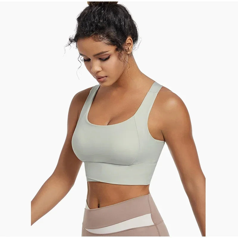 High Impact Sports Bras For Women High Support Padded Sports Bra Workout Fitness Crop Top For Women Racerback Bra For Yoga