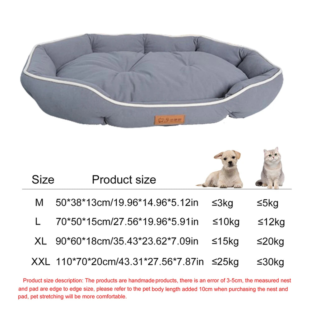 Bite-Resistant Four Season Square Bed
