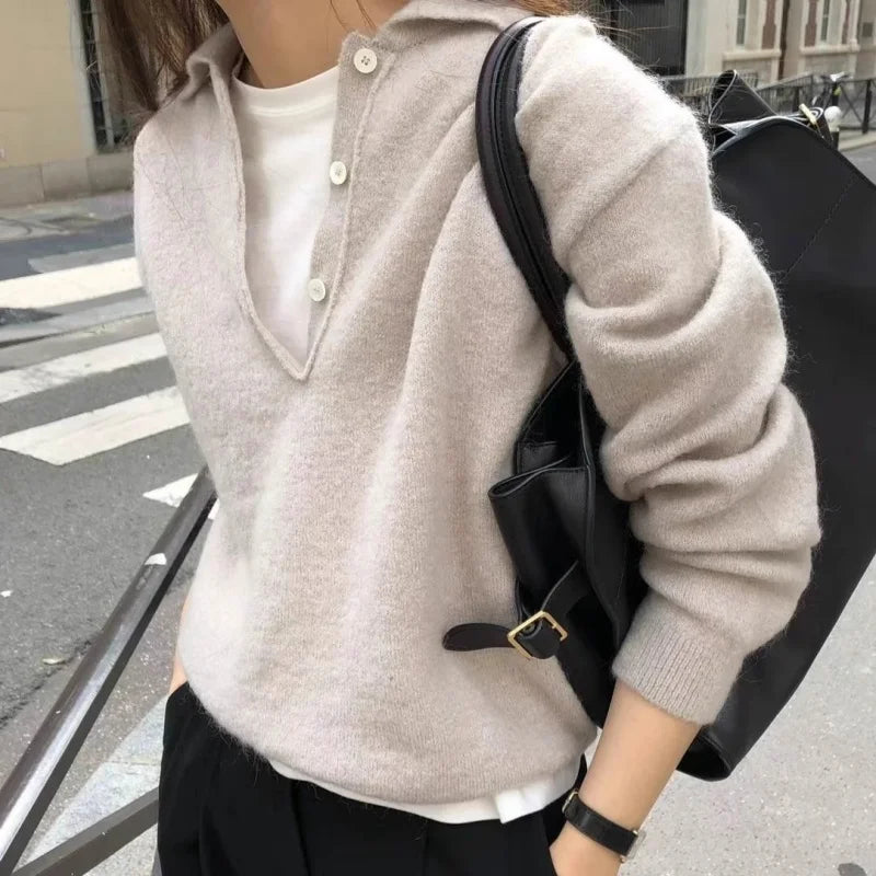 Wool Knitted Casual Pullover Sweater
