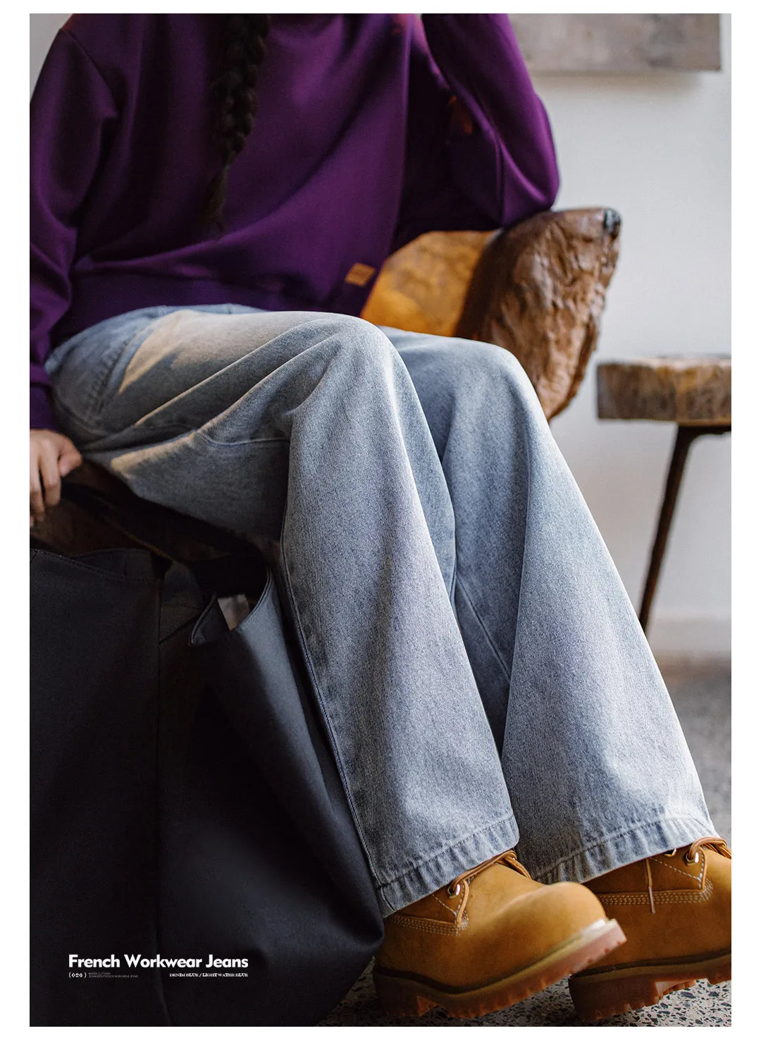 High Waist Vintage Straight Jeans