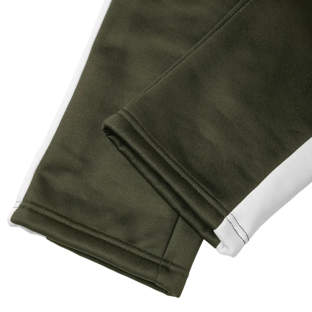 Men's Casual Tracksuit Zip Up Stand Collar Jacket & Sweatpants Classic Striped Suit for Men Fall Winter Daily Outdoor Streetwear