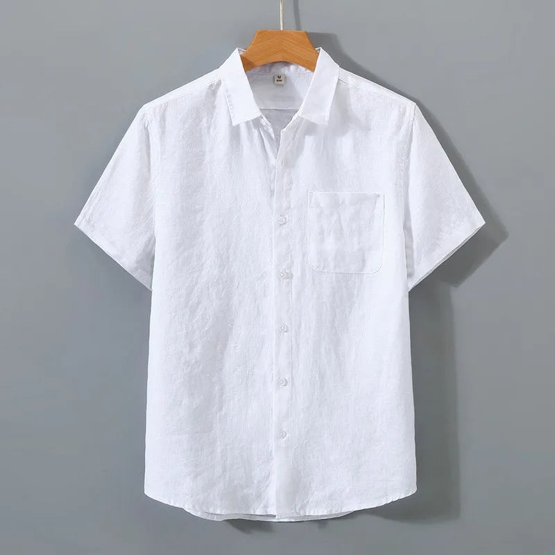 Solid Loose Short Sleeve Shirt