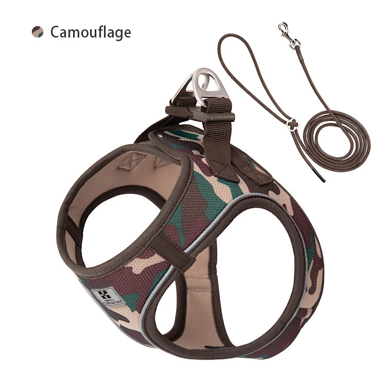 Reflective Outdoor Walking Harness Set