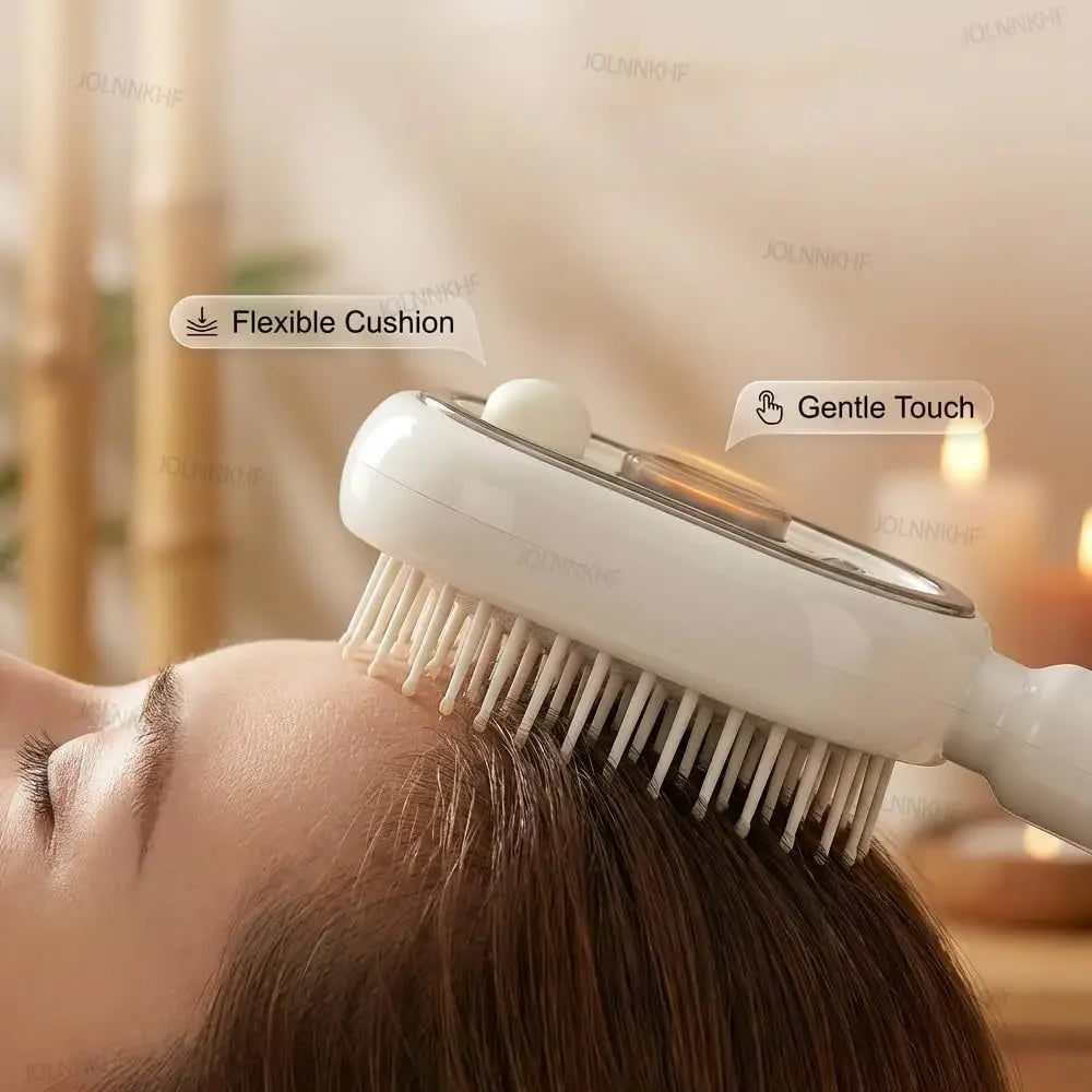 Rechargeable Hairs Massage Brush 3-in-1 Electric Spray Air Cushion Massage Comb for Frizzy Hair Scalp Care Relieve Hair Tangles