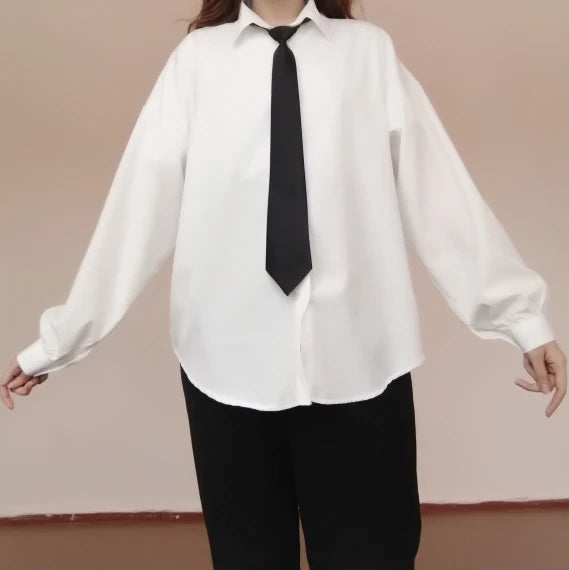Loose Office Button Shirt Women