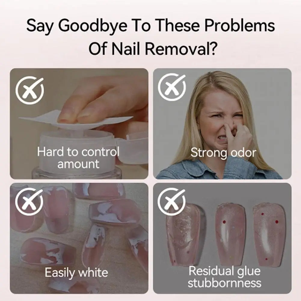 Nail Solid Gel Glue Remover & Debonder Fast Dissolve Liquid for Fake Tips Press On Nails, False Nails | Quick Manicure Tool