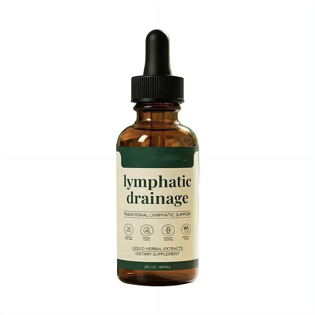 Lymphatic Drainage Drops Natural Herbal Lymph Support Liquid for Body Swelling Relief and Toxin Elimination 59ml 1/2/3pcs