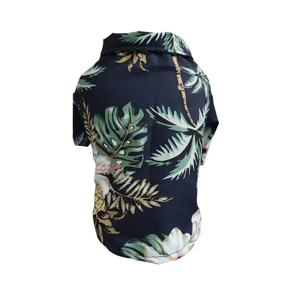 Hawaiian Print Breathable Dog Shirt