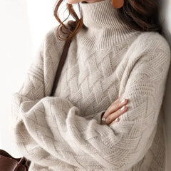 Oversized Turtleneck Winter Knit Sweater