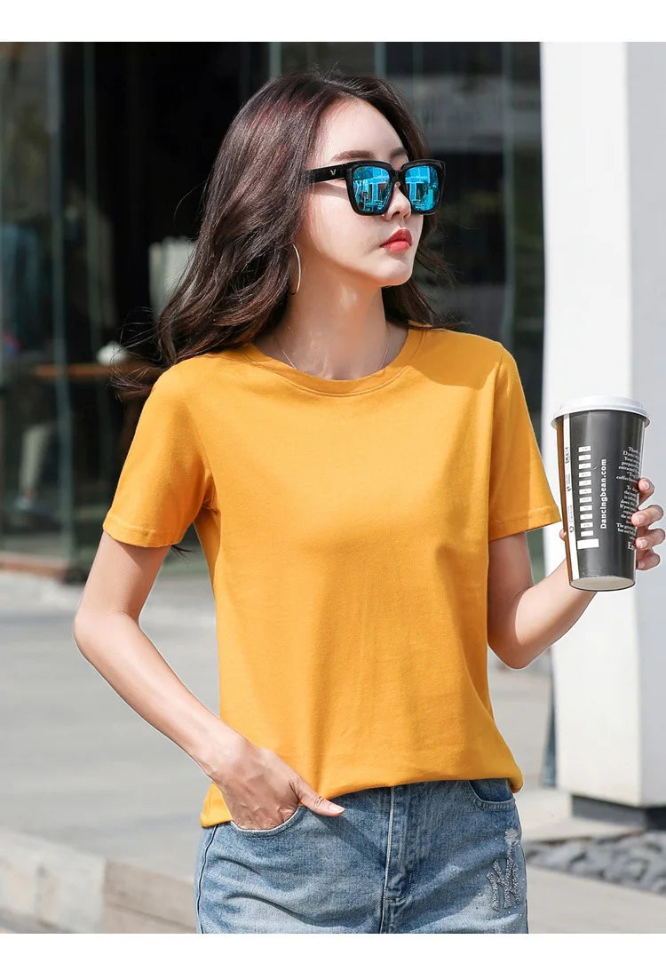 Pure Cotton Casual Loose Tee