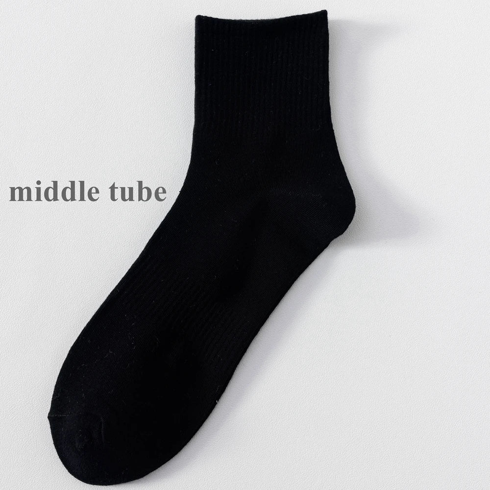 Plus Size Cotton Crew Socks