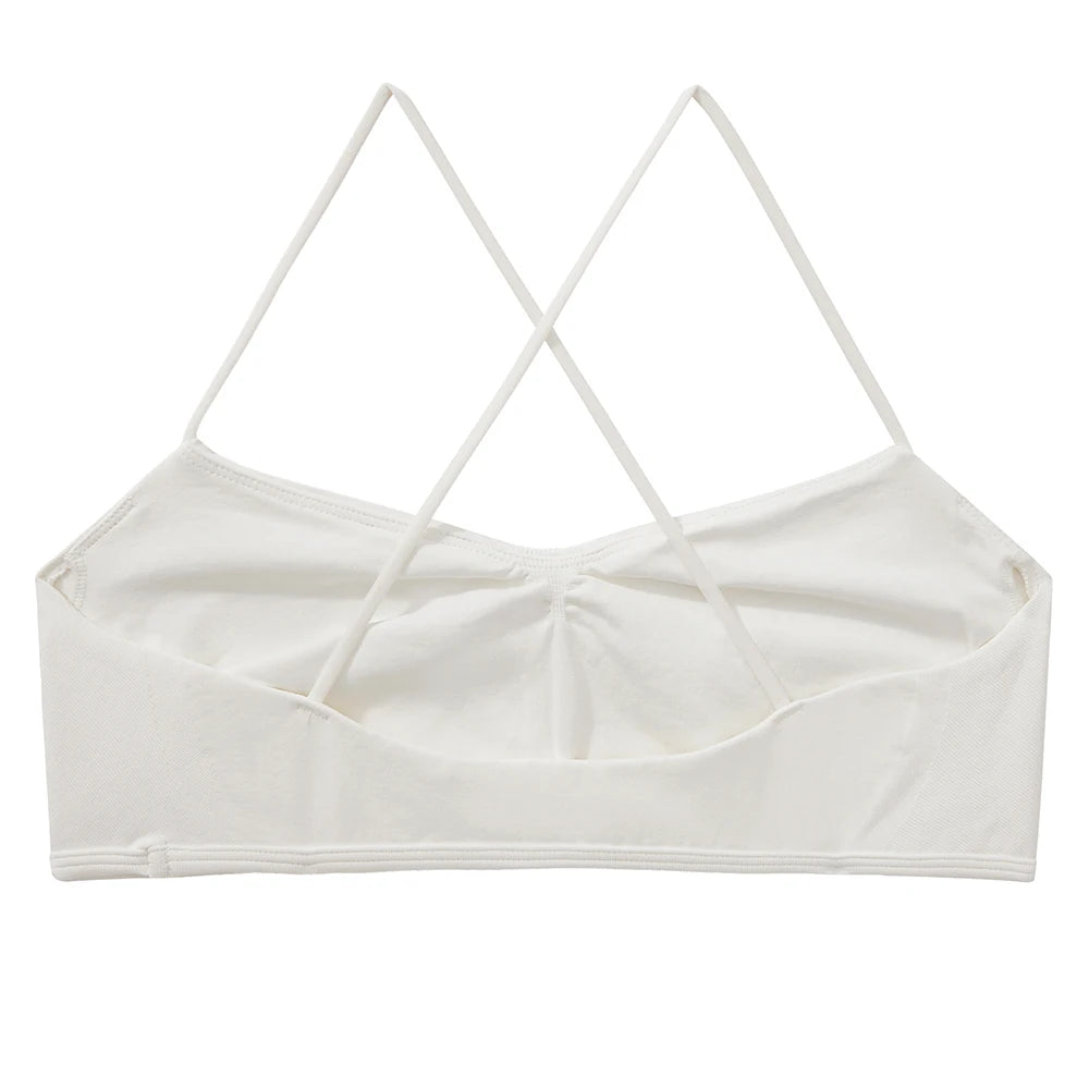 Sports Bras for Women Strappy Bras Open Back Shockproof Quick-Drying Yoga Bra Padded Gym Crop Tops Workout Fitness Bra Women