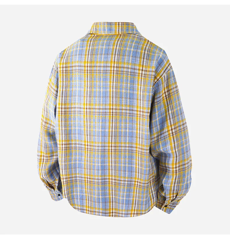 Plaid Flannel Casual Long Shirt