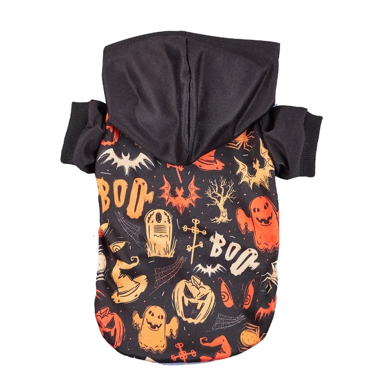 Halloween Print Pet Hoodie Sweatshirt