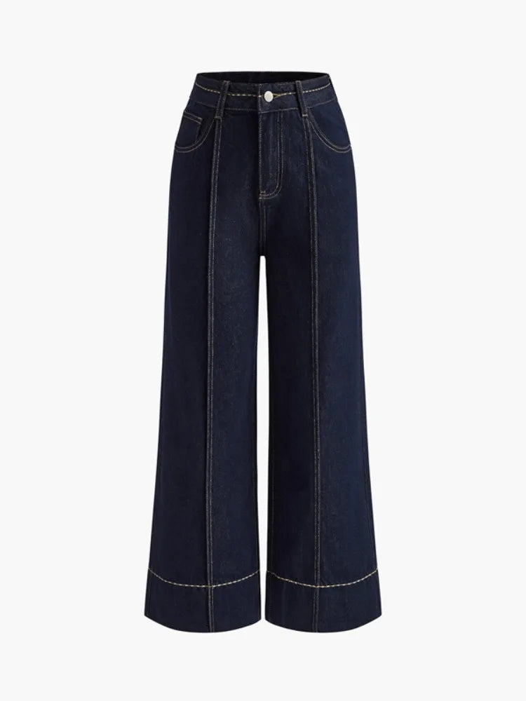Autumn Wide Leg Denim Jeans