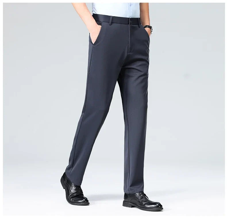 Classic Wrinkle-Resistant Suit Pants