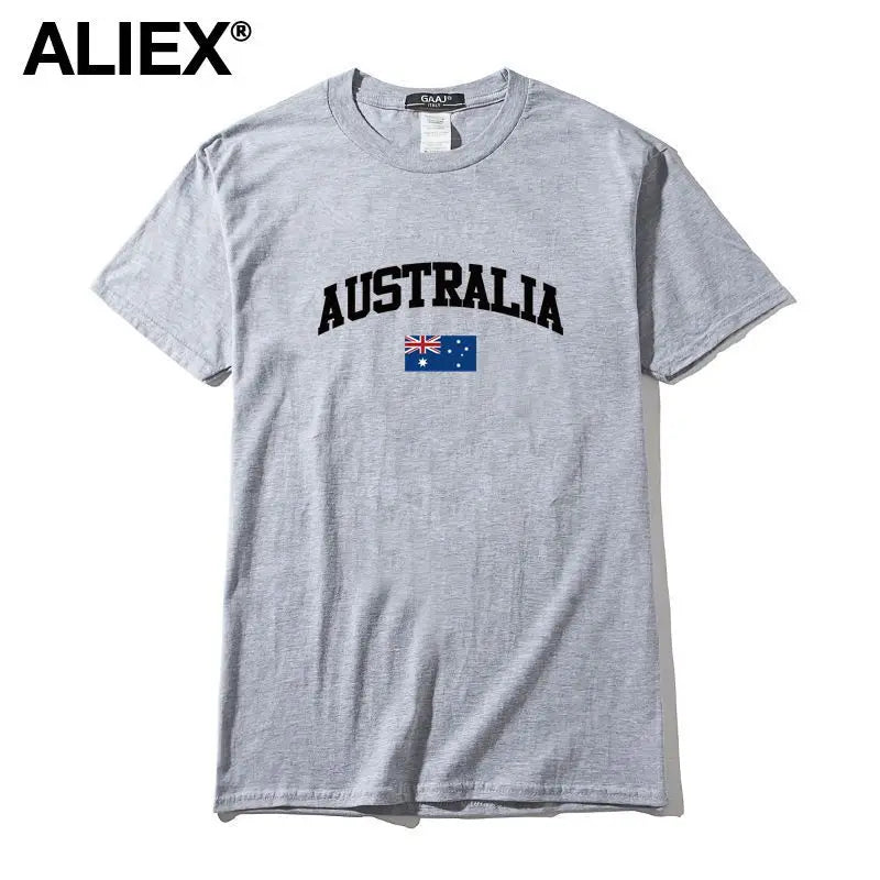 Australia Flag Cotton Graphic Tee