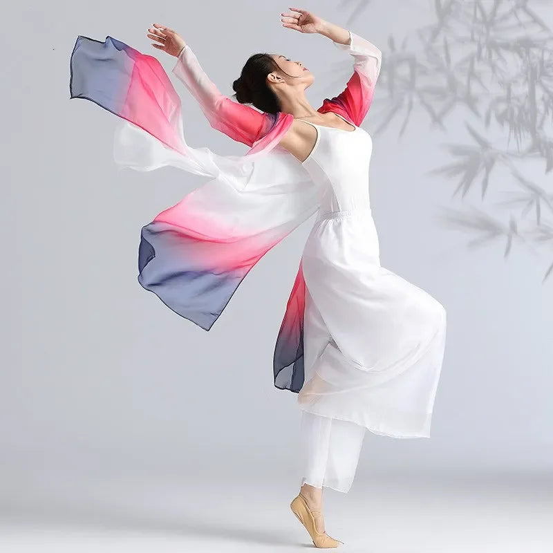 Classical Gradient Chiffon Dance Dress