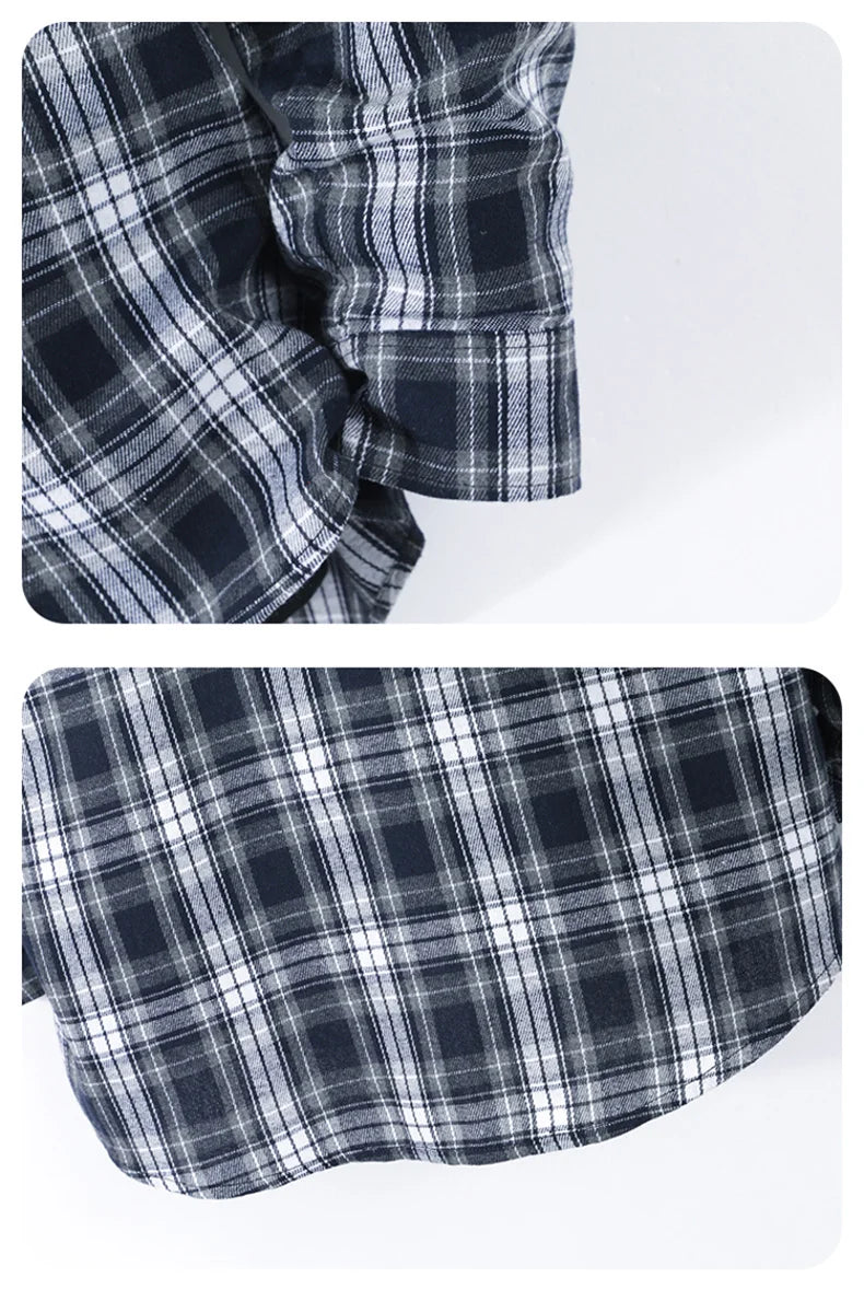 Plaid Flannel Casual Long Shirt