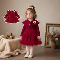 Bow Tulle Flower Baby Dress
