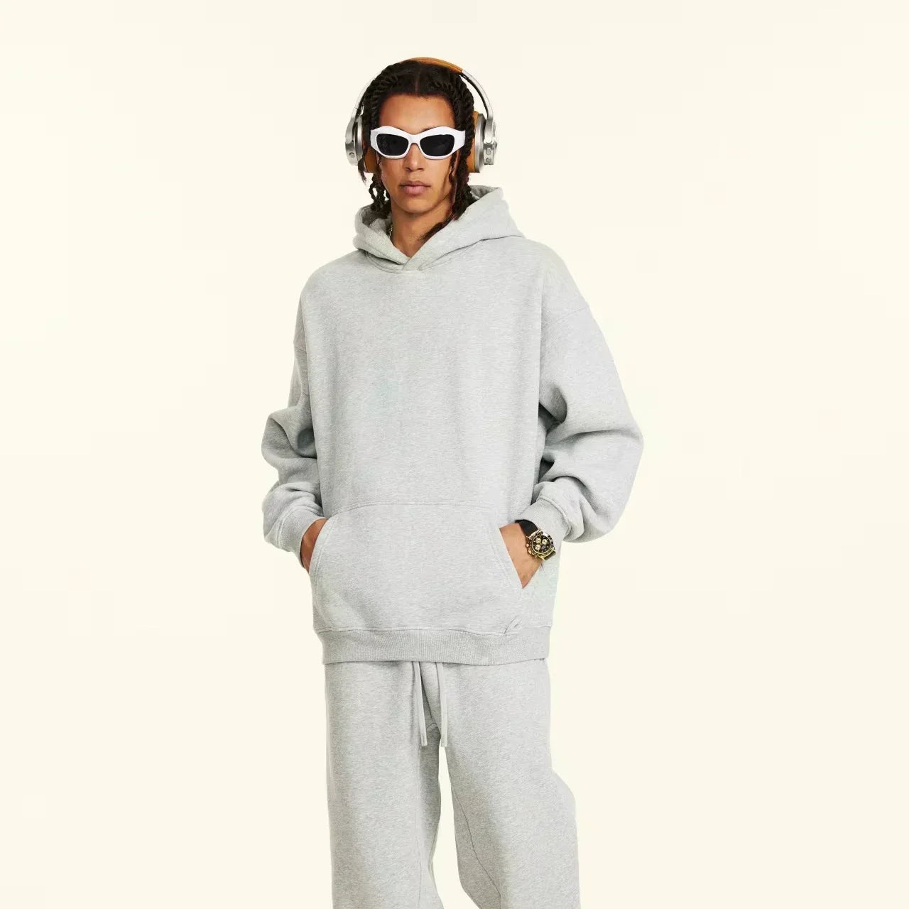 2026 Men's Fashion Trend Hoodie Loose Casual Hip-Hop Street Style Printed Hoodie Men's Sportswear