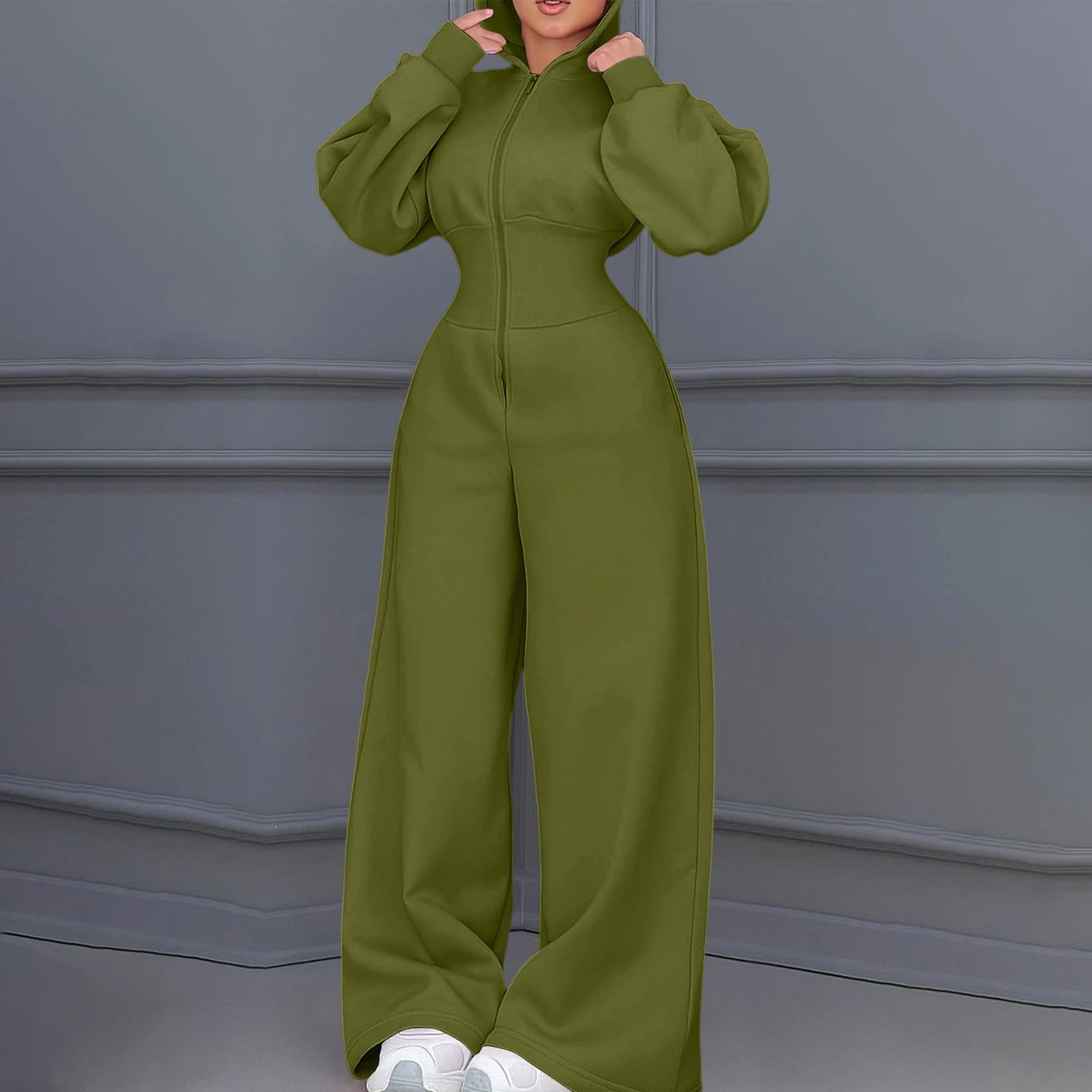 Casual Hooded Winter Jumpsuit