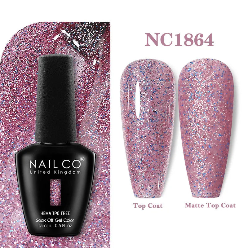 NAILCO 333 Colors Gel Nail Polish Semi Permanent Varnishes Nails Art Design Hybrid Soak Off Top Base Coat UV Gel Manicure 15ml