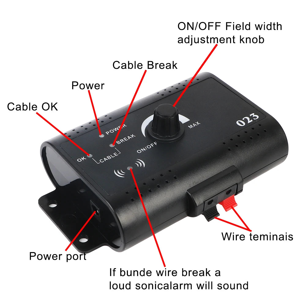 Dog Training Collar Pet Accessories Electronic Pet Fence System Containment Waterproof Electric Dog Fence Sound Shocked Collar