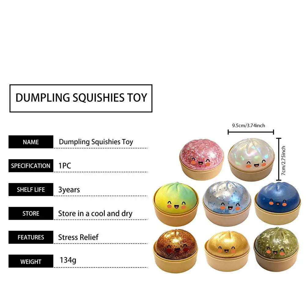 Premium Squishy Dumpling Fidget Toy