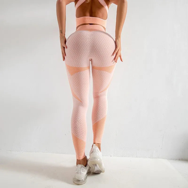 High-Waisted Leggings for Women, Perfect for Yoga and Fitness, Seamless and Peach-Bum Design
