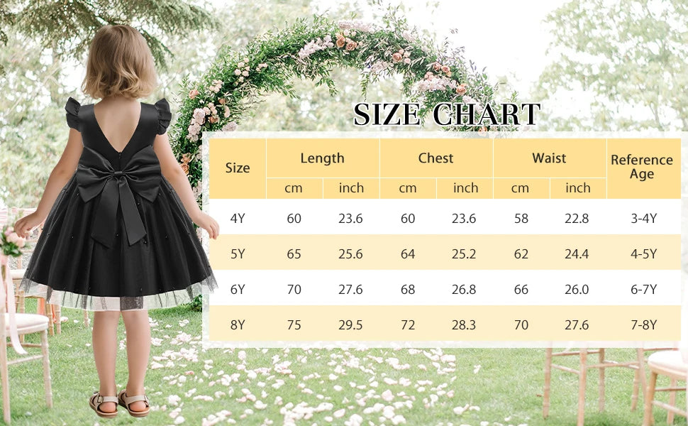 Elegant Bow Princess Party Dress