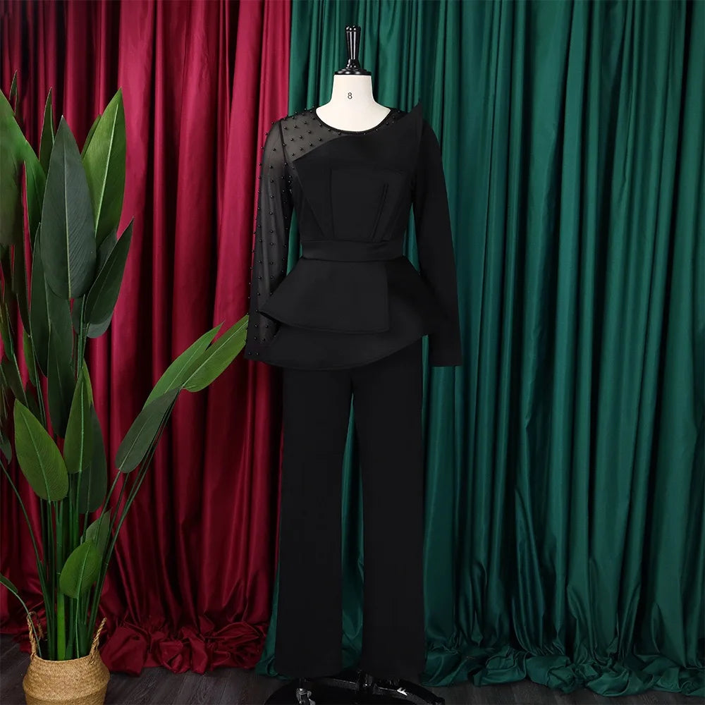 Luxury Beaded Party Night Jumpsuit