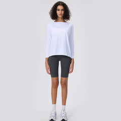 Yoga Long Sleeve Workout Top Running Clothes Physical Shirts & Blouses Top Fitness Loose T-shirt Clothing Sportswear Woman Gym