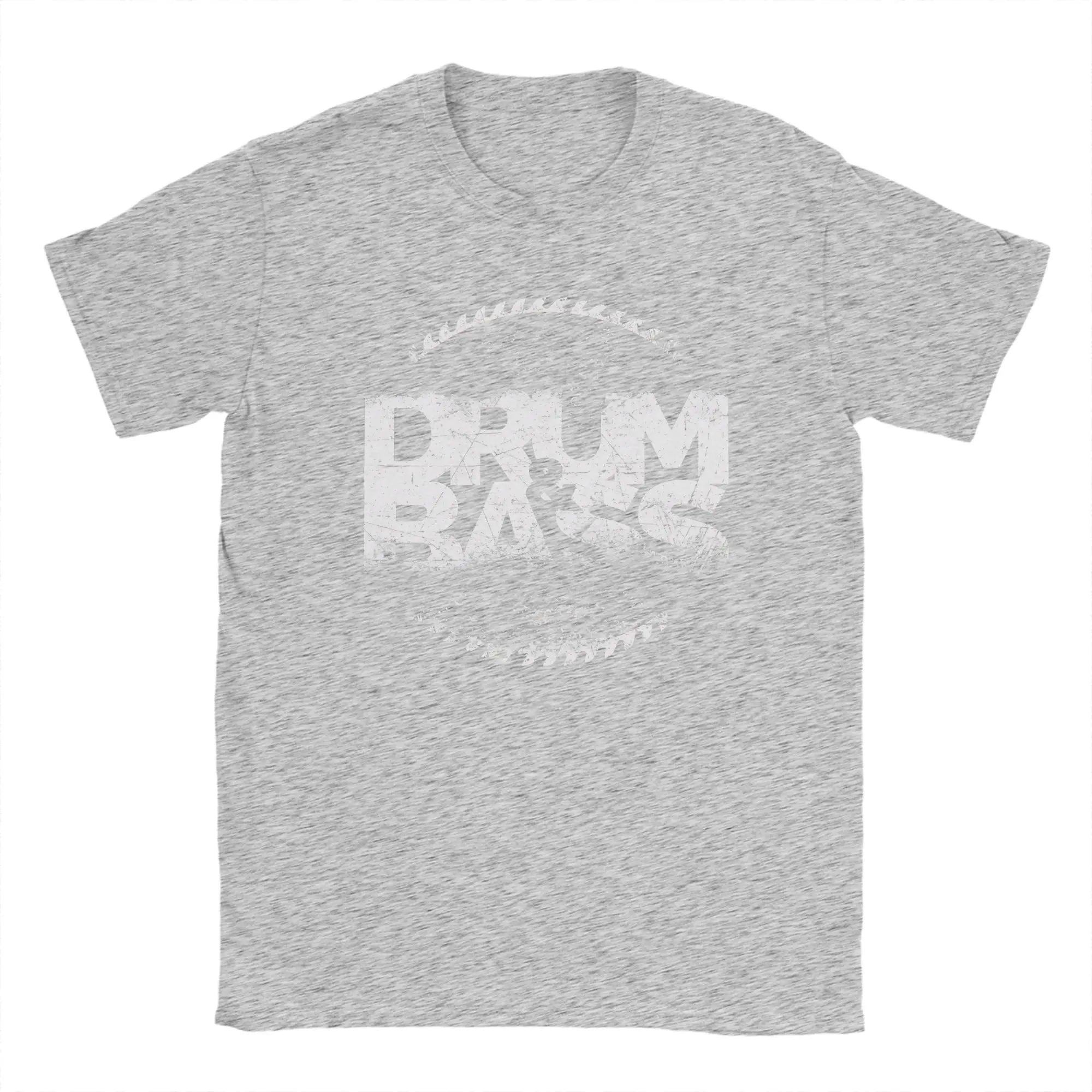 Drum And Bass T-Shirts for Men  Funny Pure Cotton Tee Shirt Round Neck Short Sleeve T Shirt Plus Size Tops
