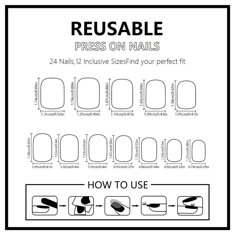 30pcs False Nails Unique Trendy Short “bean-shaped” Nails with A Press-on Design High-quality Nails Perfect As A Gift for Girls