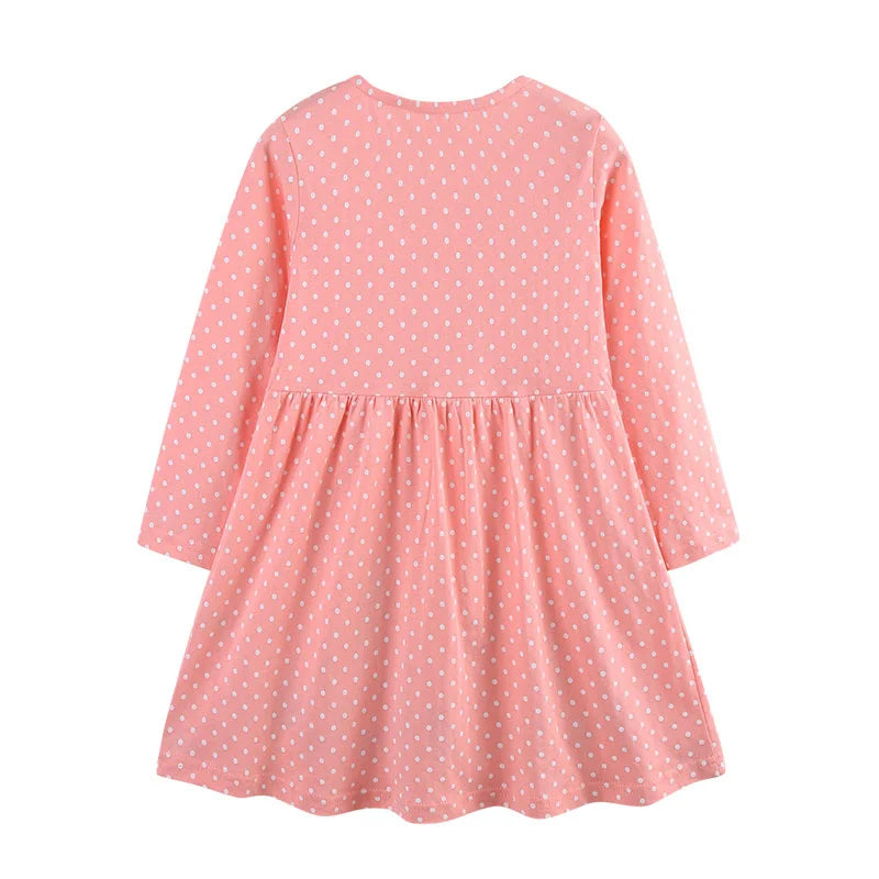 Butterfly Polka Princess Girls Dress