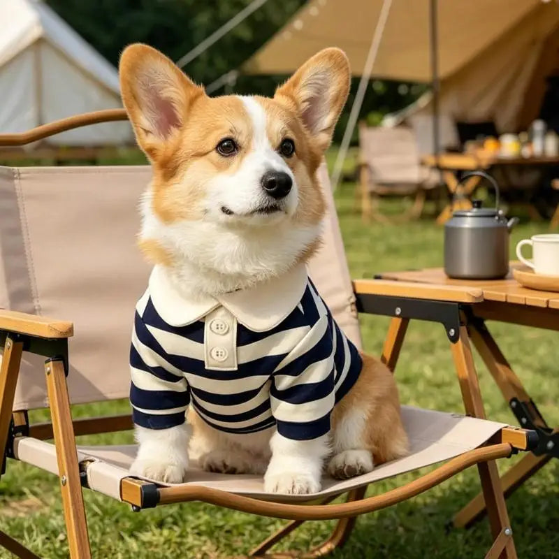 Striped Pet Shirt Soft Pullover Outfit Suitable For Puppy Dogs Cats Schnauzers Pomeranians Daily Casual Pet Apparel