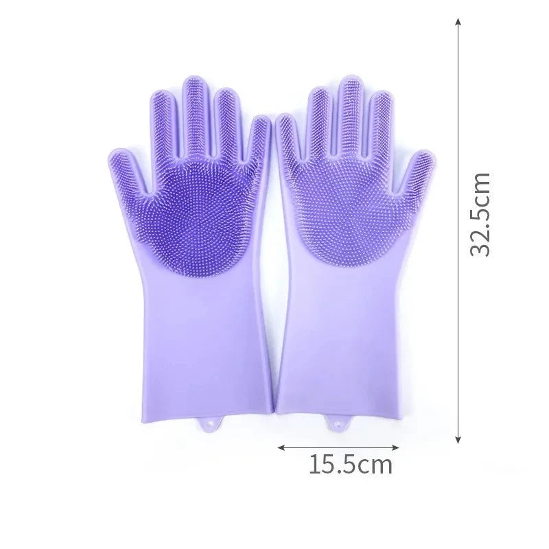 Silicone Shampoo Massaging Glove