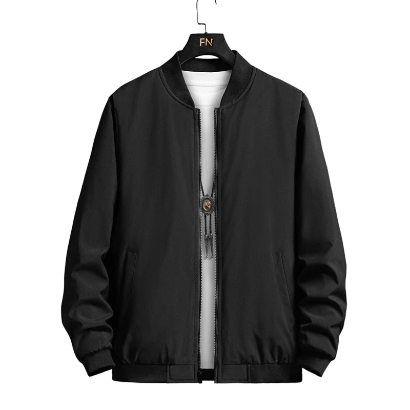 Slim Casual Zip Bomber Jacket