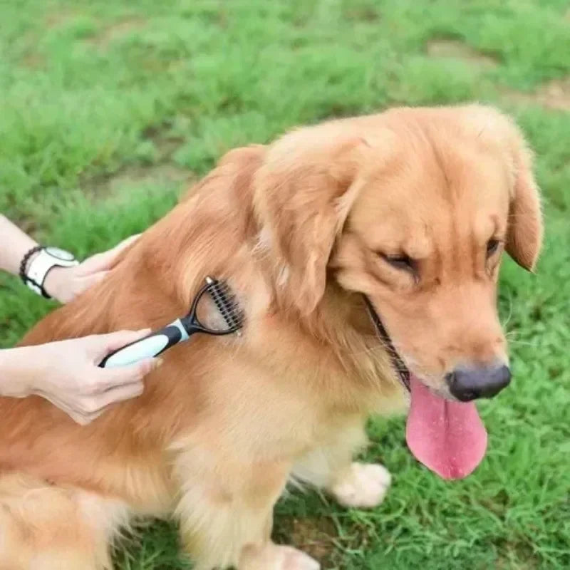 Pet Deshedding Brush Cat Comb Self Cleaning Hair Remover Grooming Tool for Dog and Cats De-Matting Comb Cleaning Pets Supplies