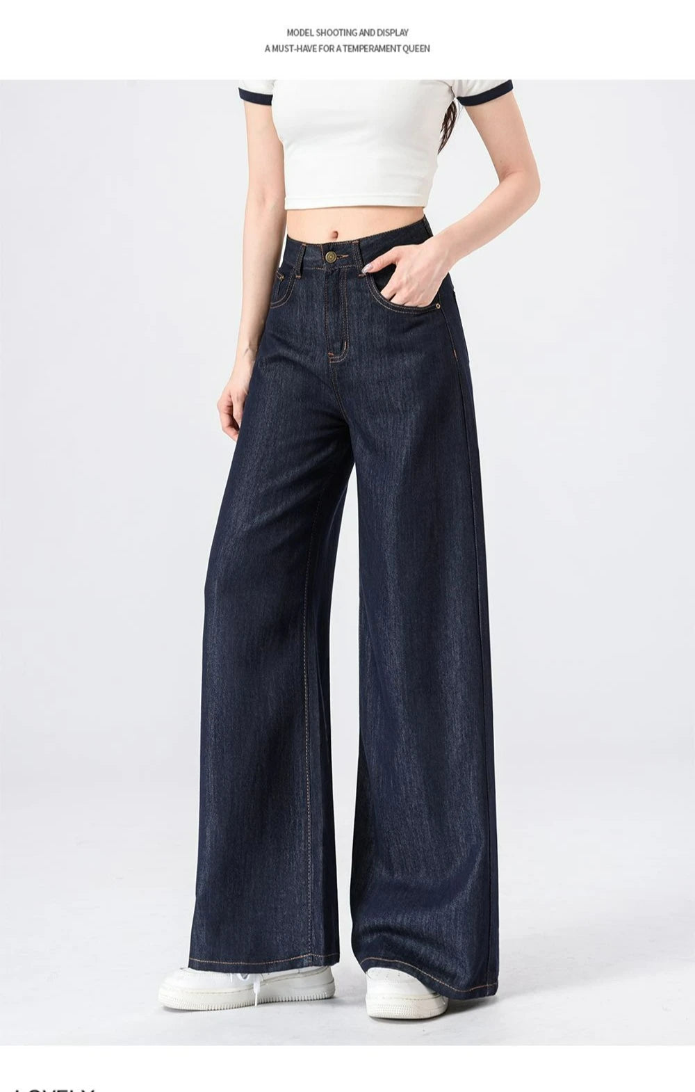 Women's Lightweight Wide Leg Straight-Leg Jeans Stylish and Comfortable Denim Pants for Effortless Fashion Summer Thin Trousers