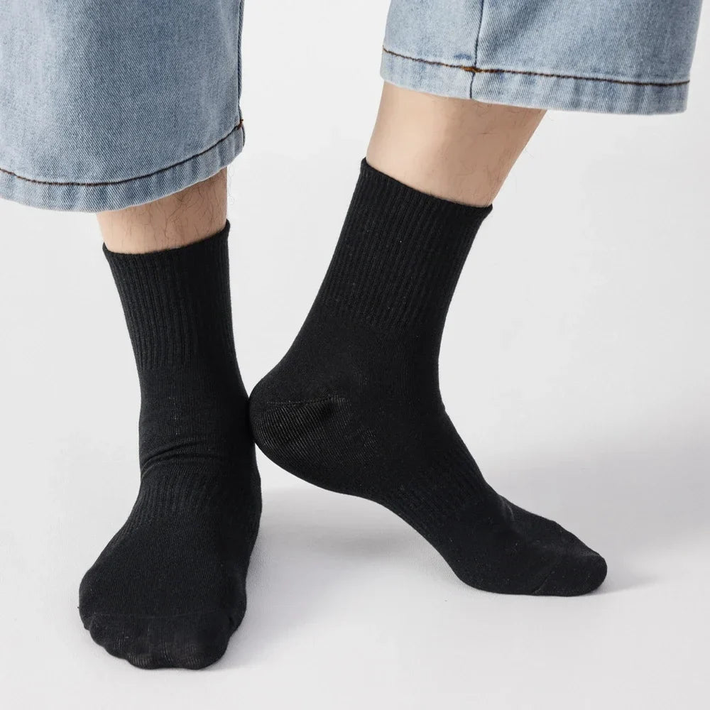Plus Size Cotton Crew Socks