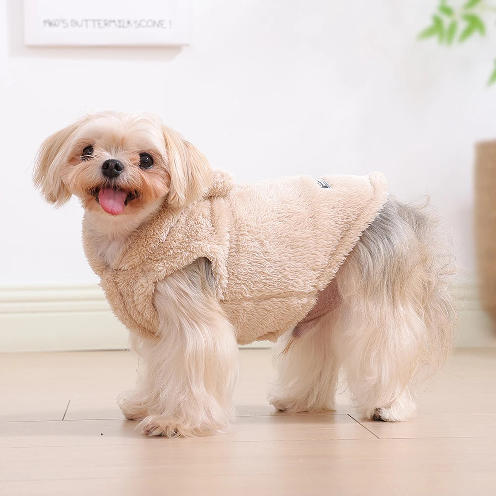 Cozy Fleece Pet Hoodie Coat