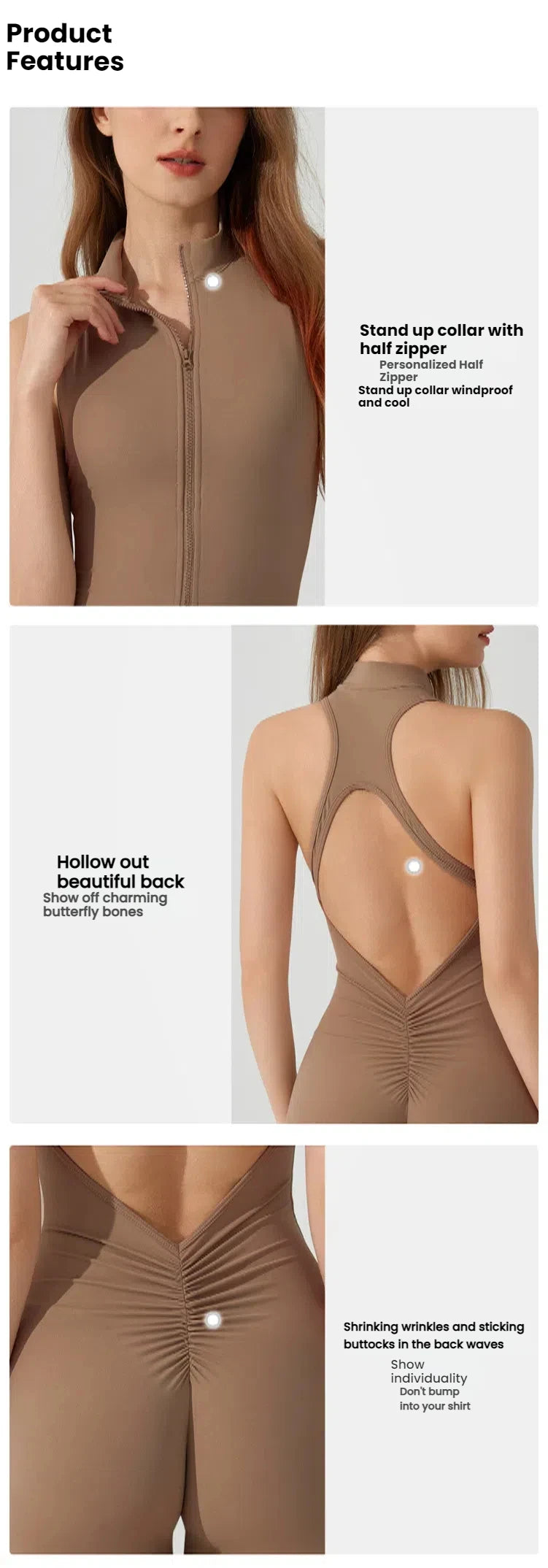 Sporty V Cut Yoga Jumpsuit